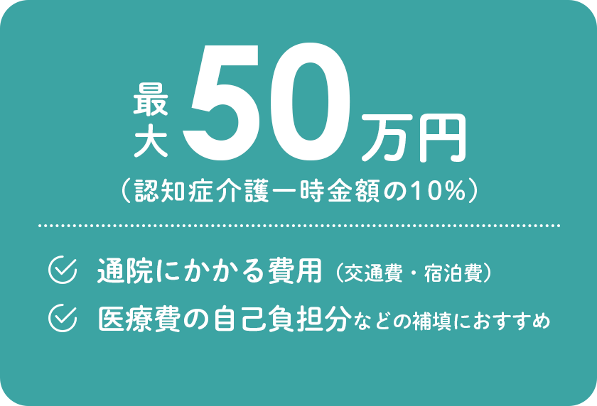 認知症診断一時金の金額